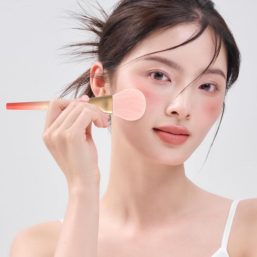 DUcare Набор кистей для макияжа из 14 штук, кисти для макияжа из высококачественного волокна, пушистая кисть для пудры, кисть для румян, кисть для теней, кисть для бровей, дизайн в форме сердца