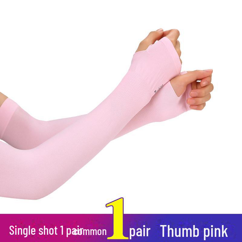 Нарукавники Ice Silk для защиты от солнца для мужчин и женщин - защита от ультрафиолета, тонкие перчатки для вождения и езды на велосипеде