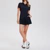 Womens High-Waisted Slim Fit Yoga Set Short Sleeve Breathable Sportswear Running Gym Badminton Fitness