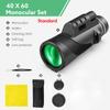 Fmc покрытие Bak4 Prism 40x60 водонепроницаемый монокулярный телескоп с креплением для смартфона и штативом для путешествий, охоты, наблюдения за птицами