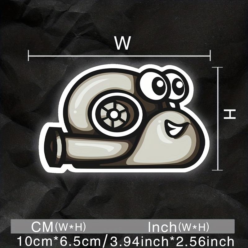 Cute Turbo Snail Vinyl Sticker, Waterproof Decal, Fun Decor for Car, Motorcycle and Helmet