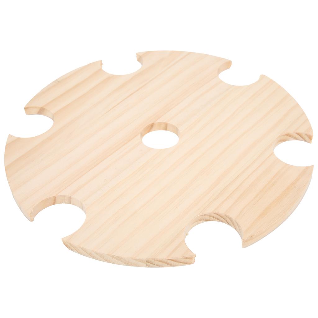 Wooden Wine Glass Drying Rack and Bottle Holder Wine Storage for 6 Glass And 1 Wine Bottle