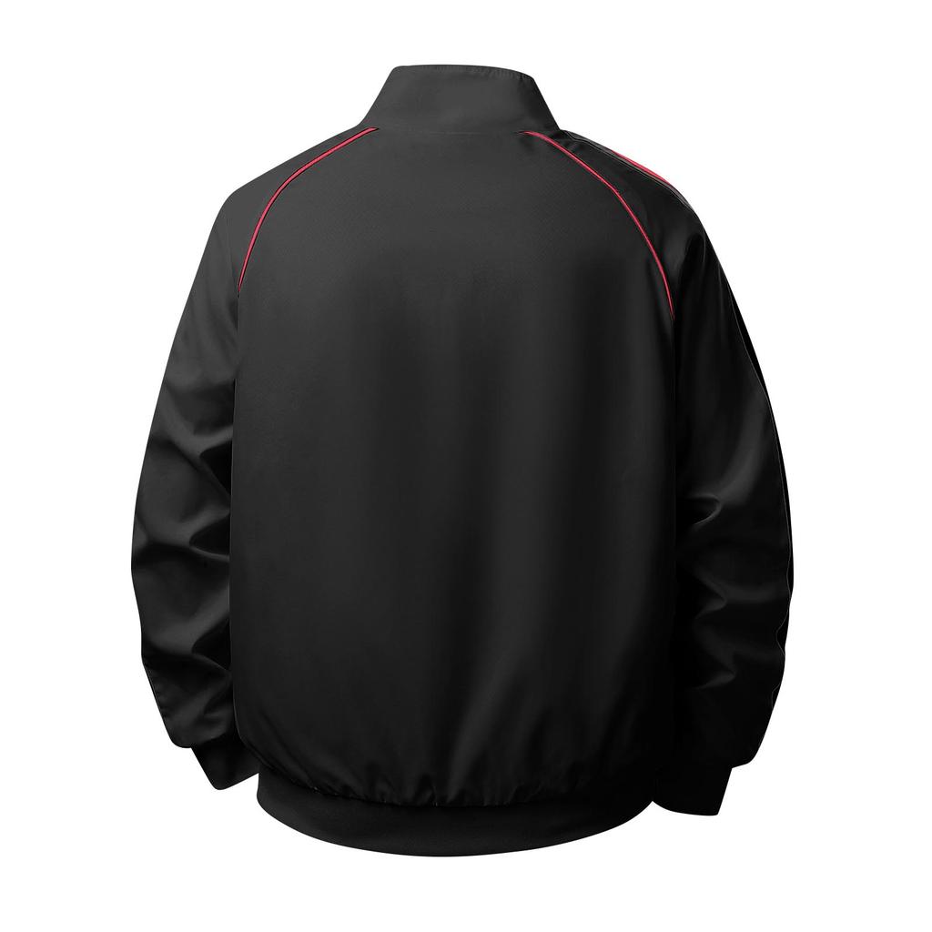 Men's Stand Collar Zipper Jacket Trendy Sports Casual Running Jacket