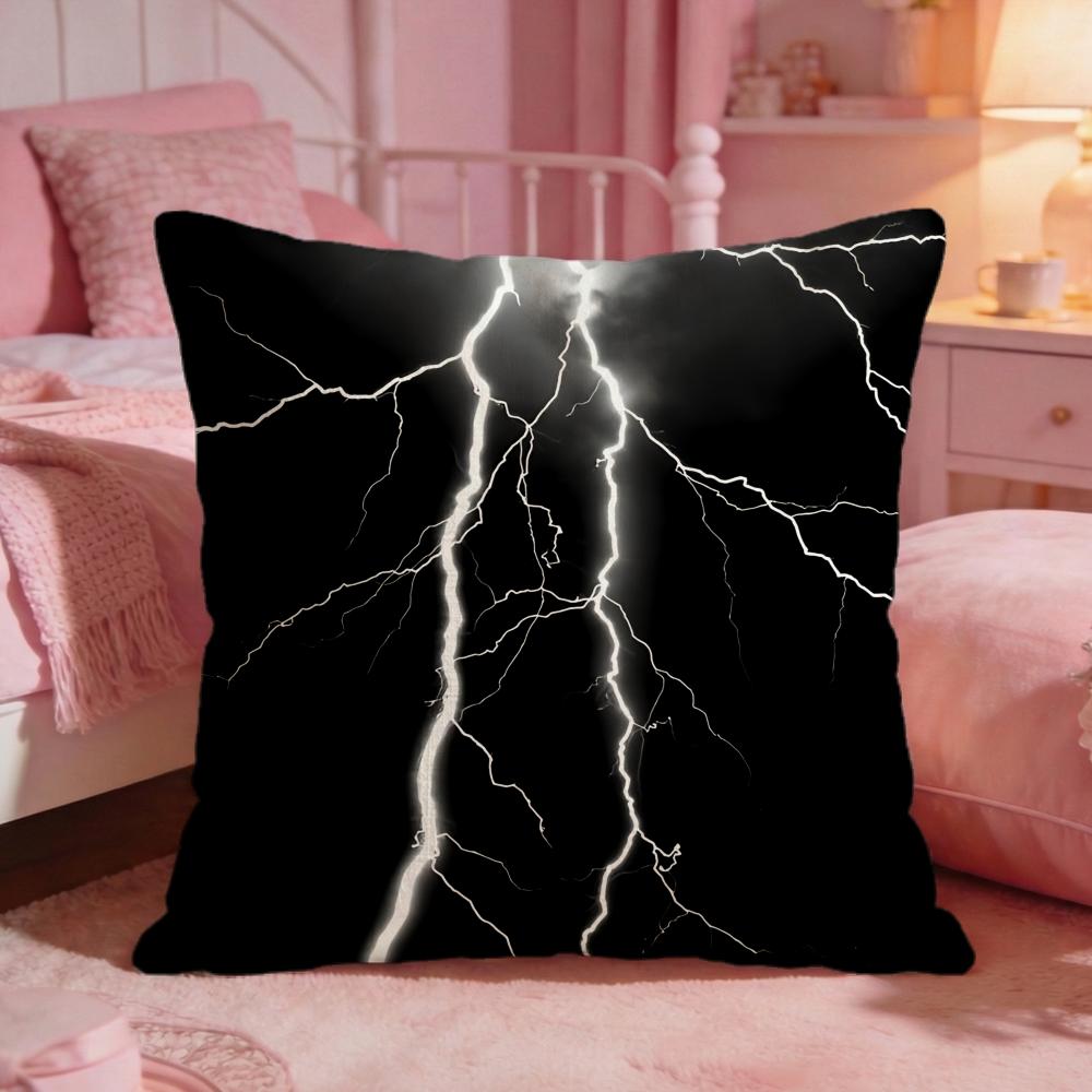 DecorLightningS Cushion Cover Premium Comfort Reversible Pillow Cove Two in One Design for Any Room Car Interior