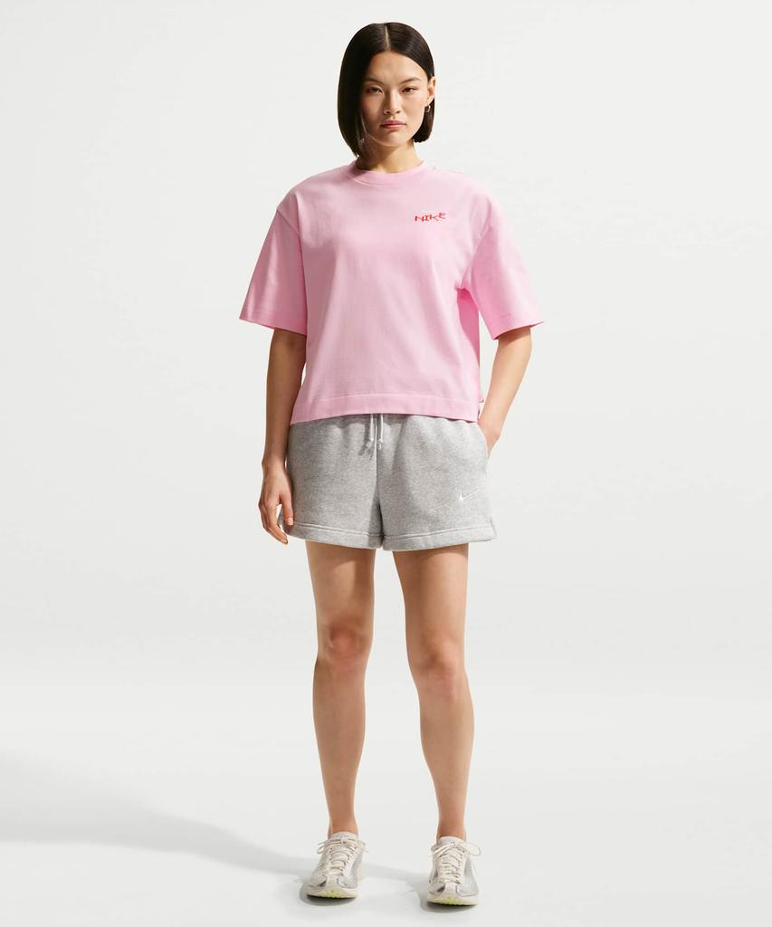 NIKE Sportswear Oversized Mid-Crop T-Shirt W - Pink Form / Iv3241-663