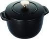 Staub Cocotte de GOHAN Black S Rice Pot Rice Cooker 1 Cup Литой эмалированный горшок Rice Cooker La Cocotte de GOHAN [Outlet] "La 12cm" 40509-653-5