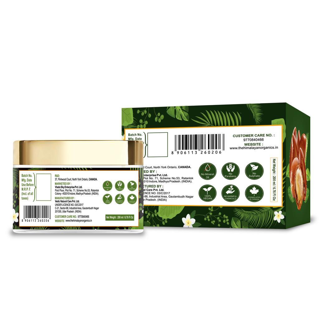 Маска для волос с Аргановым маслом (200 мл), Moroccan Argan Oil Hair Mask,  Himalayan Organics