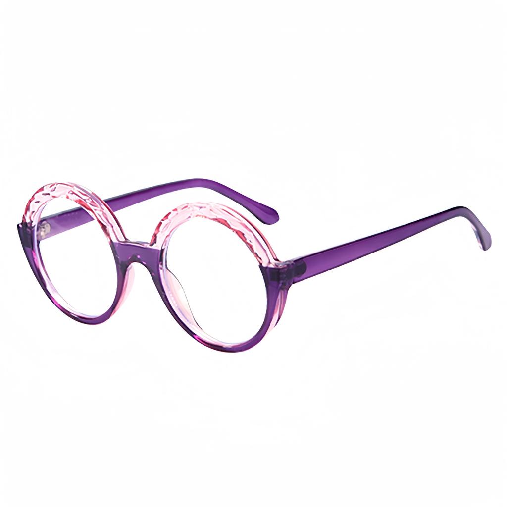 Oversized Round Vintage Anti Blue Light Optical Glasses Women Brand Designer Myopia Customize Prescription Eye Glasses Frame
