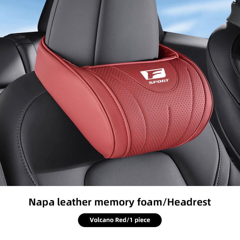 DJSZ3 Car Headrest Neck Pillow Auto Seat Cushion Waist Pillow Set For Lexus F SPORT ES RX NX LS UX LM LX GX LC RZ IS CT GS RC HS LBX