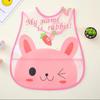 Reusable Baby Waterproof Bib Cartoon EVA Saliva Towel Anti Dirty Apron Feeding Drool Towel for 1-3 Years Old Choldren