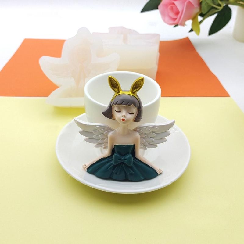 Форма для торта «Крыло ангела принцессы» Форма для торта из помадки Пищевая силиконовая форма Инструменты для выпечки Сахарная форма Форма для шоколадной помадки