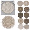 Круглые джутовые подставки под тарелки Ручной работы Деревенские подставки под столовые приборы Термостойкие Подставки под стаканы для обеденного стола Многоразовые Кухонный декор