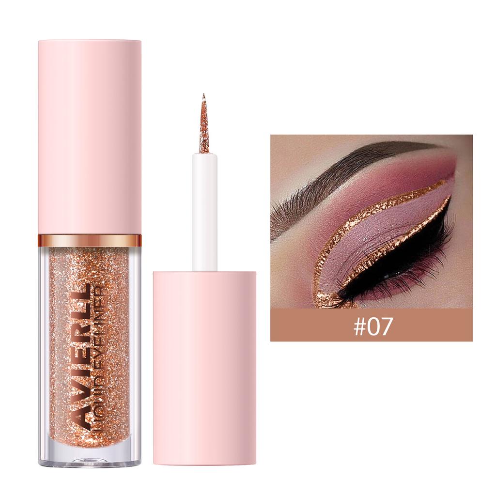 10-цветная сверкающая жидкая подводка для глаз Sparkle Dazzling Eyeshadow Liquid Pearl Brightens Eyeshadow Fine