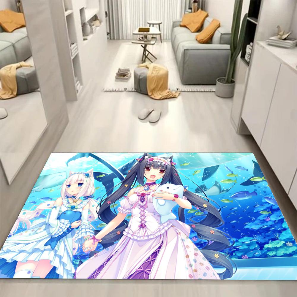 1 шт. Впитывающие коврики для ванной Nekopara, Противоскользящие коврики, Товары для домашнего декора, Ковры, Коврики для пола для дома, кухни