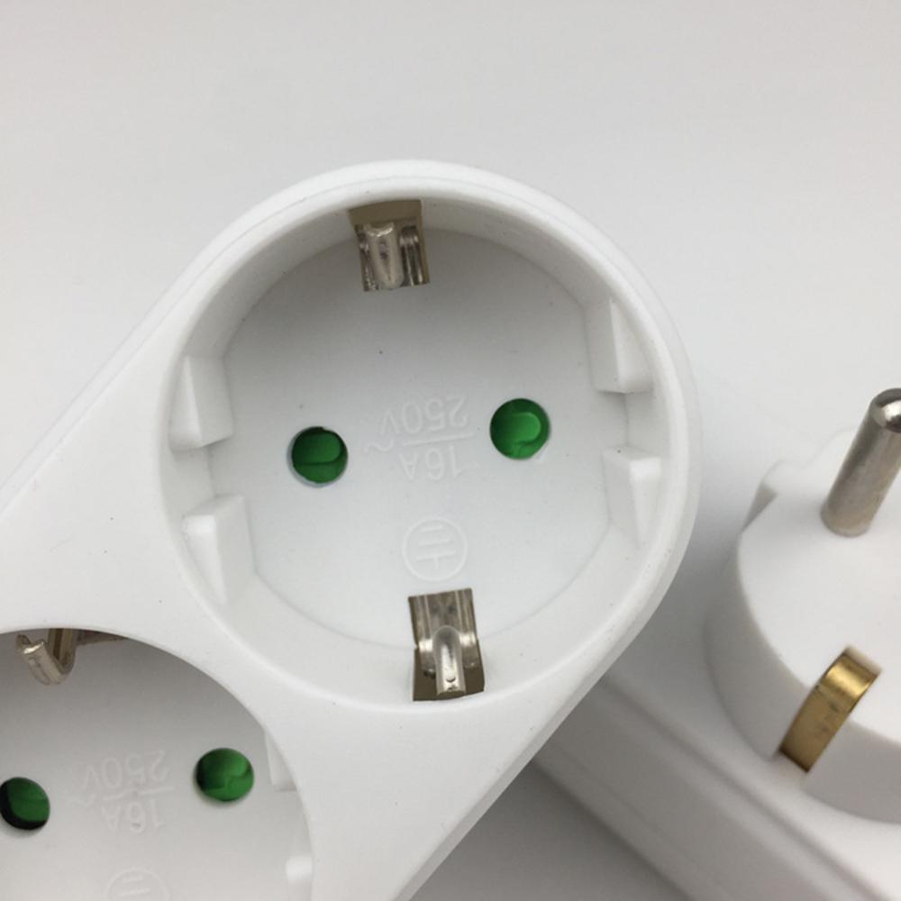 16a EU De Plug Converter 3500 Вт 250 В Преобразование мощности 1 выход 3 розетки Умный дом Портативная настенная розетка подходит для путешествий и дома