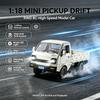 KF31 1:18 Scale RC Mini Cargo Truck, Remote Control Drift Car With Spray Light Effect, Vehicle Model Toy Gift for Kids & Childre