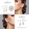 925 Sterling Silver Career Eardrop Musical Note Earrings Painter Microphone Earrings Fit For Women Workplace Birthday Gift