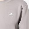 adidas Свитшот с логотипом X Stella McCartney, круглый вырез, повседневный, для женщин, серый HR2528