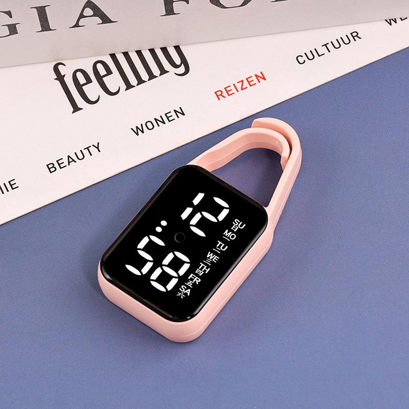 Светодиодные цифровые электронные часы-брелок со светящейся функцией, детские подарки, многофункциональные подвесные часы, карманные часы