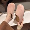 Обувь на толстой подошве с увеличением роста, полушлепанцы, весенне-летняя носка, ленивая обувь на одну ногу
