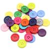 100PCS Colorful Mixed Resin Buttons Rotundity Household Handmade DIY Sewing Supplies Clothing Accessories Material Bags TMZ