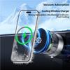Cooling Wireless Car Charger Mount, 15W Fast Charging Vacuum Suction Magnetic Phone Holder Stand with 360° Rotation for Car