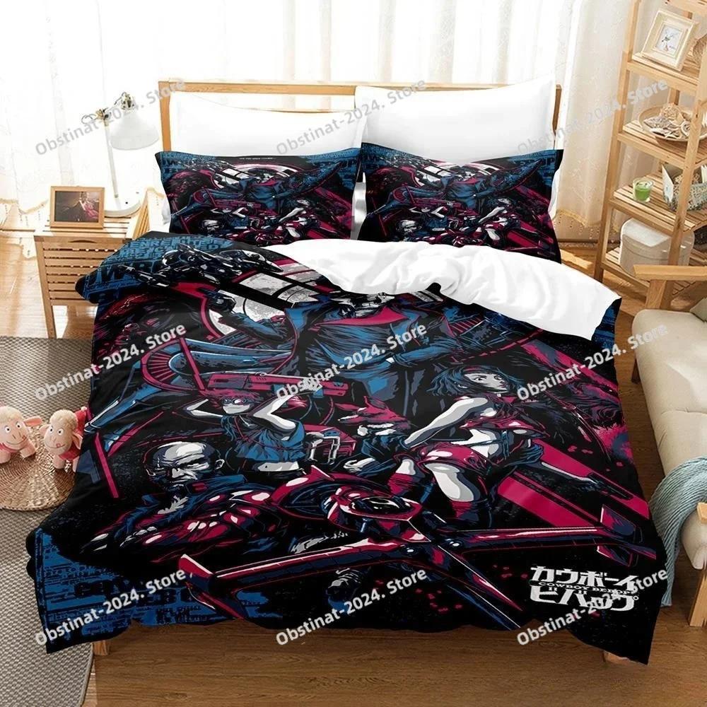 3D Anime Miss Kobayashi's Dragon Maid Bedding Set Duvet Cover Bed Set Quilt Cover Pillowcase C