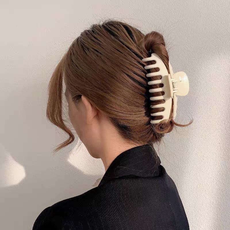 Новые женские очень большие заколки для волос, заколка-краб, хвостик для девочек, когти для ванны, модные аксессуары для волос, подарочные головные уборы