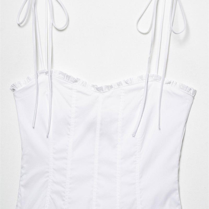 TAOP&ZA Elegant Summer Women's Poplin Midi Dress