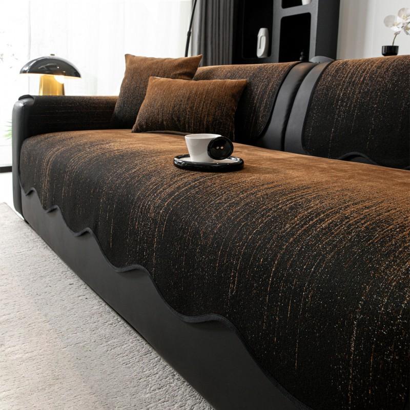 Luxury Chenille Sofa Cushion Non-slip All-season Leather Sofas Striped 2026 Collection