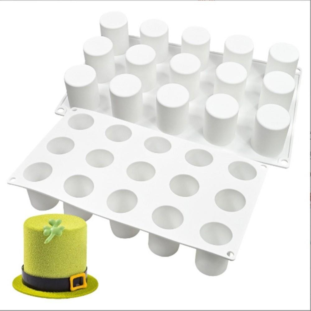 Food Grade Silicone Cylindrical Cake Molds Heat Resistant Mousse Cake Moulds Party Dessert