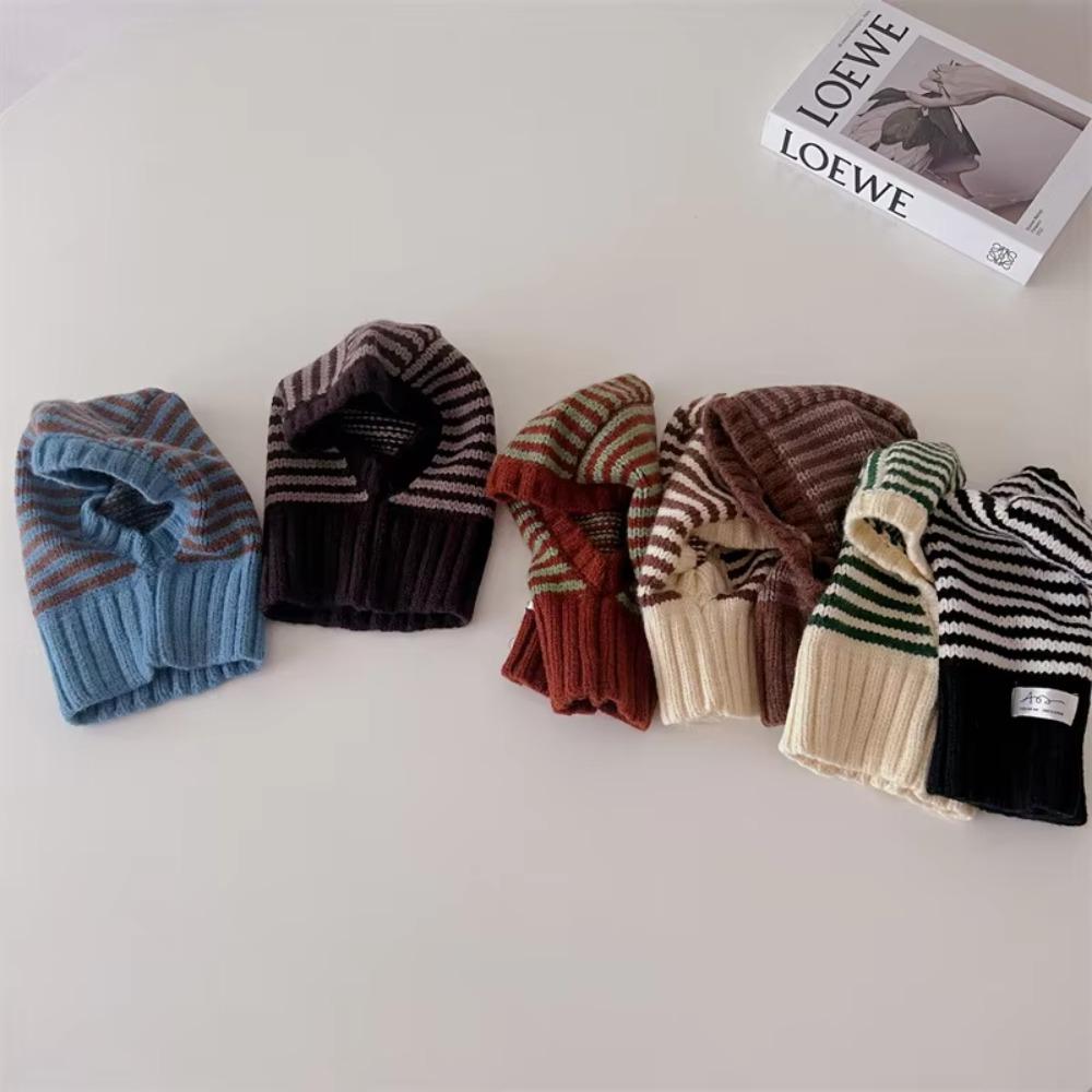 Утепленные капюшоны Защита от холода Детская балаклава Шапка Детская вязаная шапка Детские аксессуары