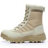 2025 Новые мужские ботинки-берцы с высоким голенищем, тактические ботинки с круглым носком на шнуровке, верх из нейлона, износостойкие, нескользящие, уличные боевые ботинки