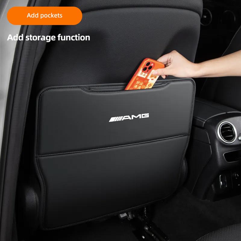 AABIE1 Car Seat Anti Kick Pad Backrest Protective Tape Rear Accessories For Mercedes Benz AMG W223 W213 W206 W464 W247 W167 W166 W222