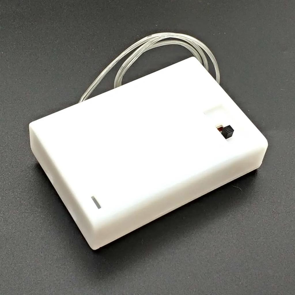 3 * Держатель для батареек AA Коробка для хранения с выключателем и крышкой для батареек AA 4,5 В Стандартный контейнер Черный Белый Прозрачный