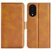 For Honor 80 5G Flip Folio Book Stand PU Leather Phone Case Calf Texture Wallet Style Dual Magnetic Clasp Protective Cover