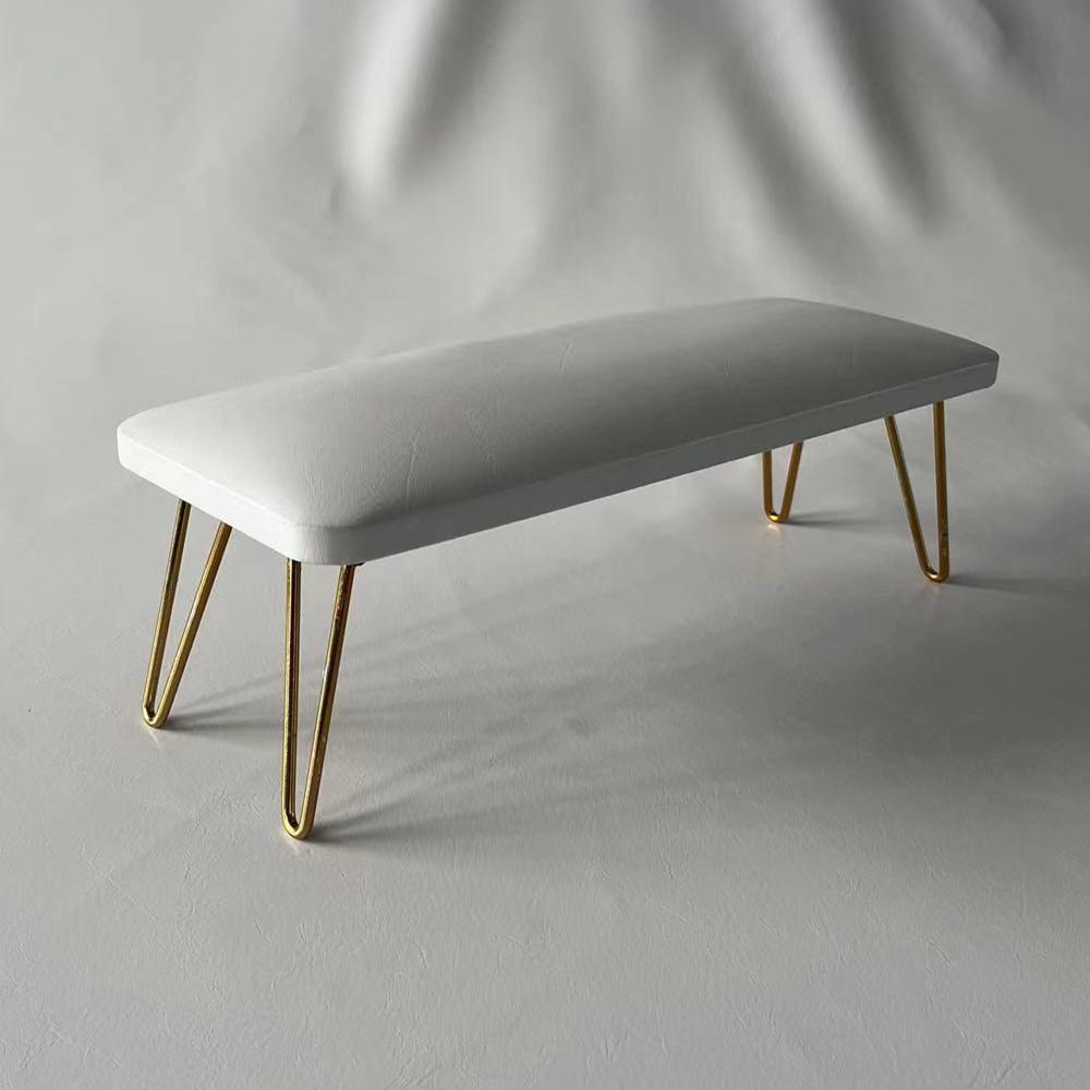 European Nail Art Hand Rest Cushion PU Leather Tool Pad for Salon with Light Therapy Lamp