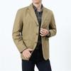 Spring and Autumn Blazer Men's Middle-aged Jacket Casual Suit Loose Small Suit Top Large Size Thin