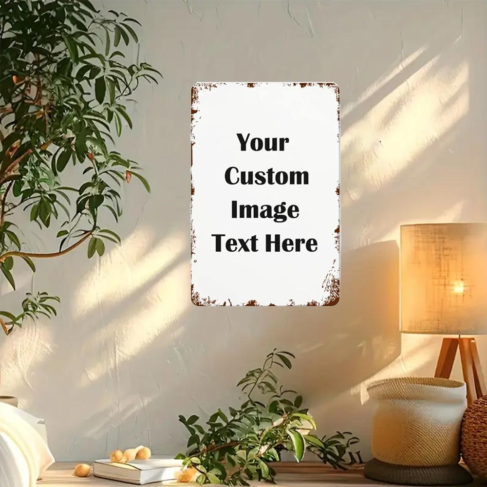 One customizable wooden signboard - a personalized image text signboard for commemorative wall art