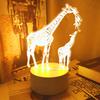 3D креативный ночник-жираф с питанием от USB - милый животный светильник для домашнего декора, идеальный подарок на день рождения или праздник