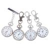 1Pcs Retro Quartz Vintage Pocket Watch Movement Keychain Keyring