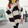 High Neck Cape Coat Women Autumn and Winter Mid Length Korean Casual Sweater Pullover Bat Sleeve Knitwear Sweater Poncho Women