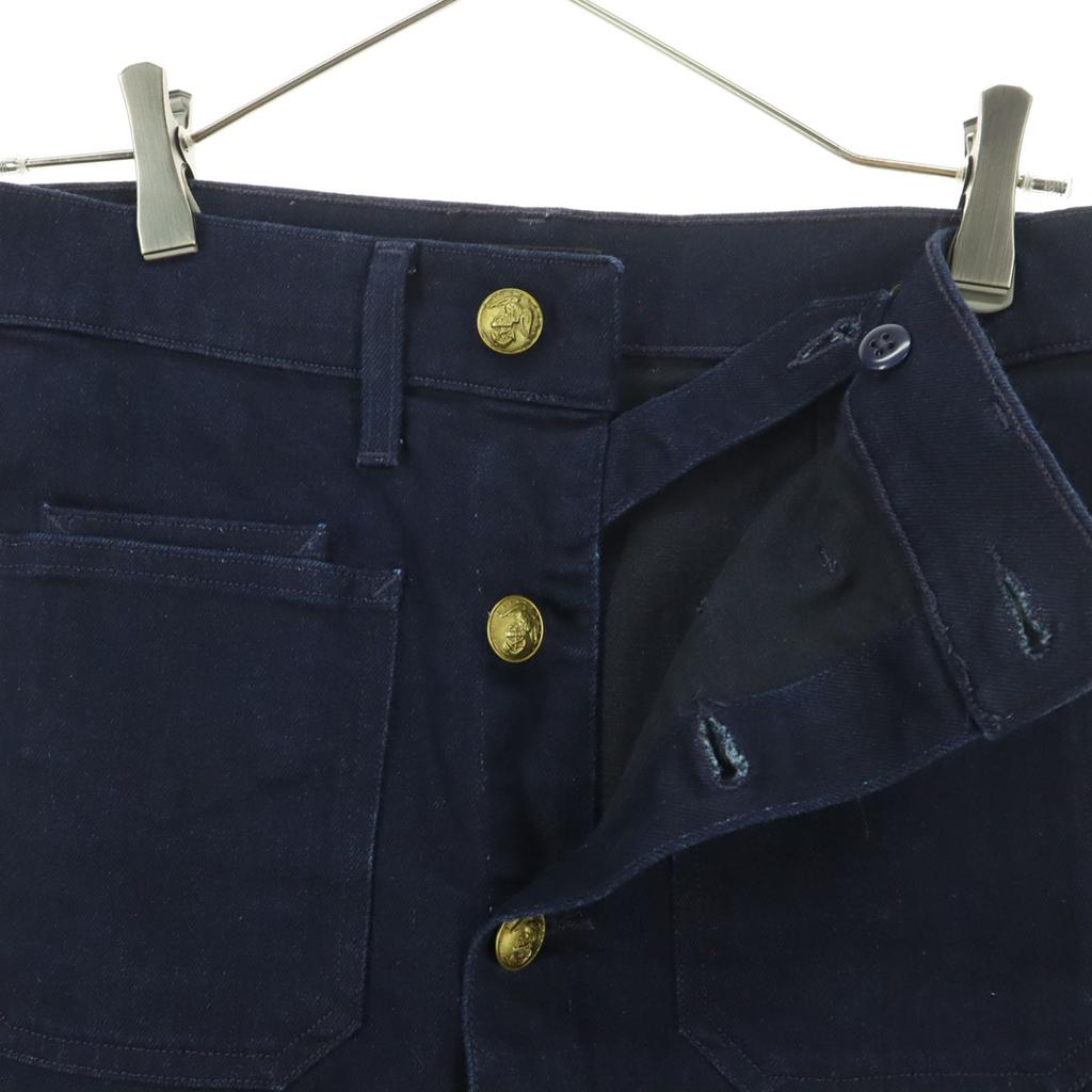POLO RALPH LAUREN Midi length Denim skirt 2 Navy system Women Used