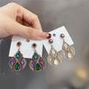 Dongdaemun Niche Light Luxury Bohemian Ethnic Style Earrings Femininity High Sense Versatile Earrings