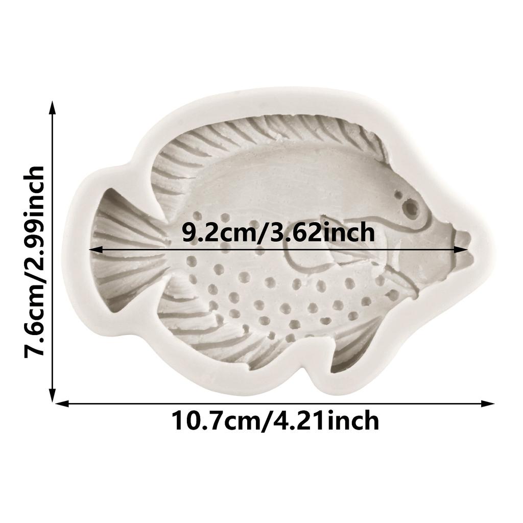 Морская тема Силиконовая форма для помадки Рыба Силиконовые формы для украшения торта Топпер для кексов Конфеты Шоколадная жевательная резинка Формы для полимерной глины