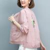 Summer Autumn Women's Long-sleeved Jacket Tops, Lightweight Ladies Short Jackets, Casual All-match Sun Protection Shirts