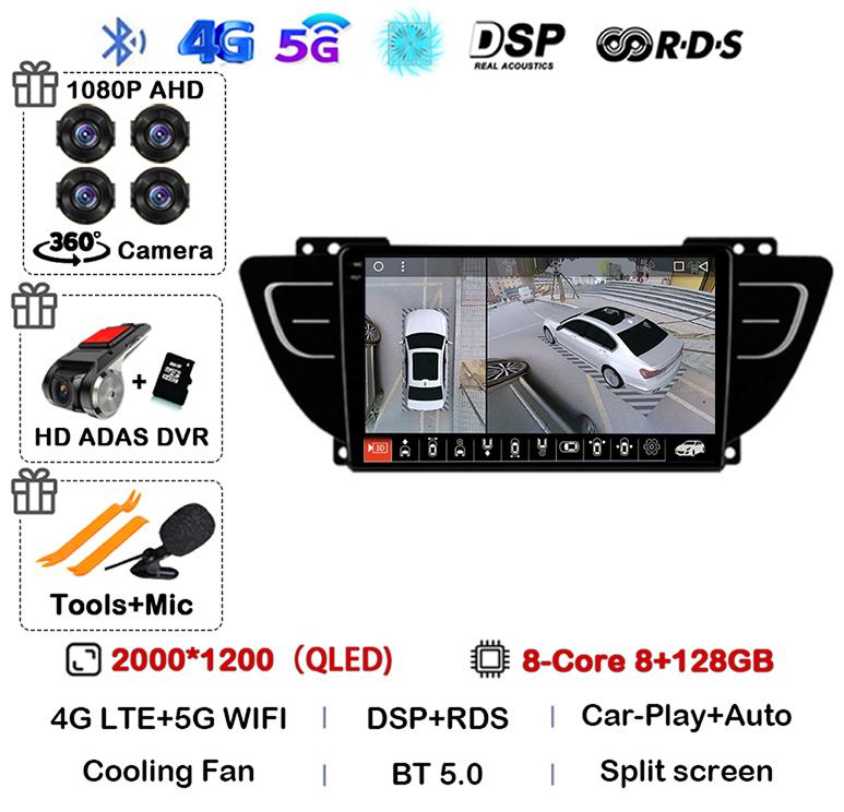 Android 14 Carplay Auto для Geely Atlas NL-3 2016 2017 2018 2019 2020 Автомобильный радиоприемник Мультимедиа Видеоплеер Навигация GPS Стерео