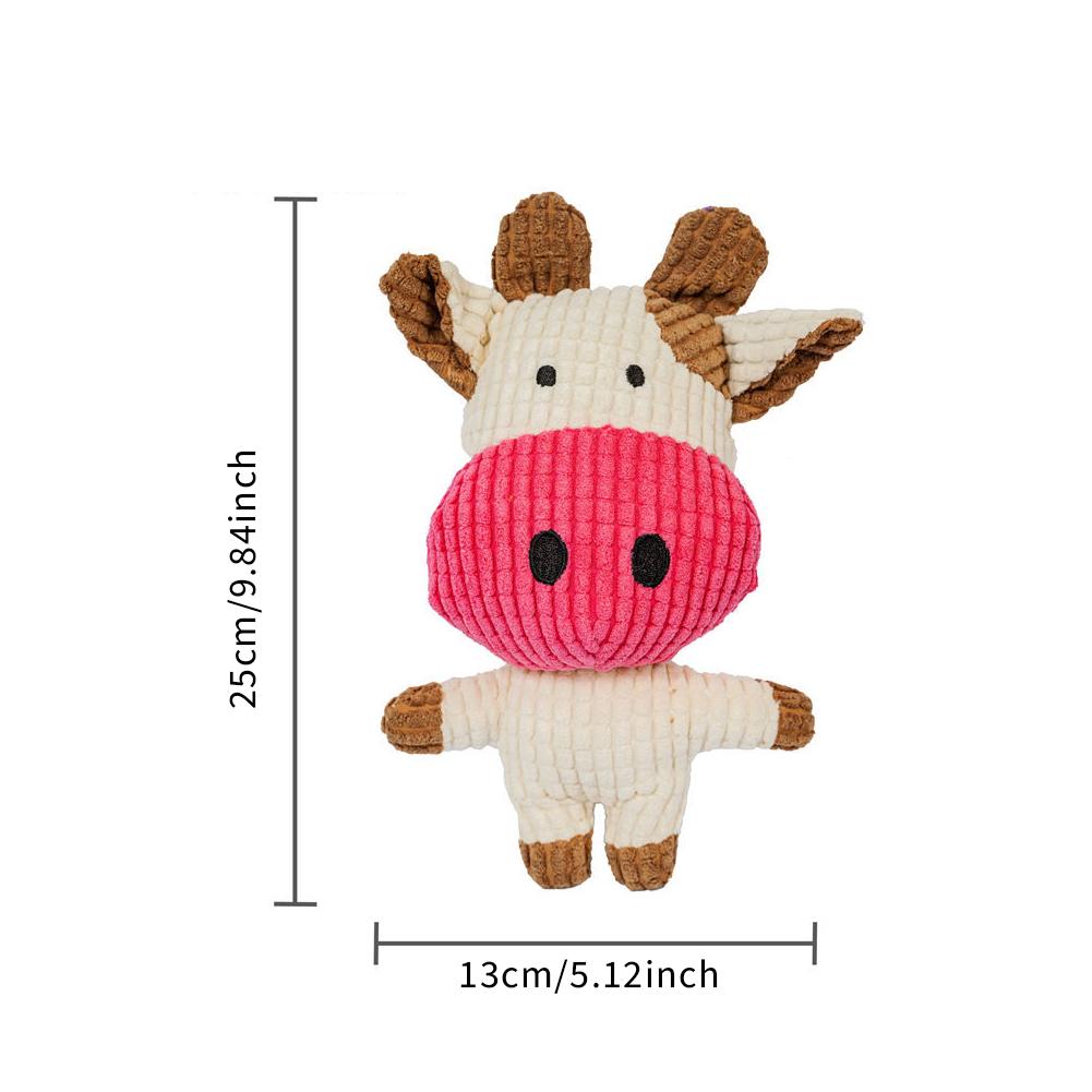 Игрушки-пищалки для домашних собак, в форме животных, плюшевые игрушки-пищалки для жевания для маленьких, средних и больших собак