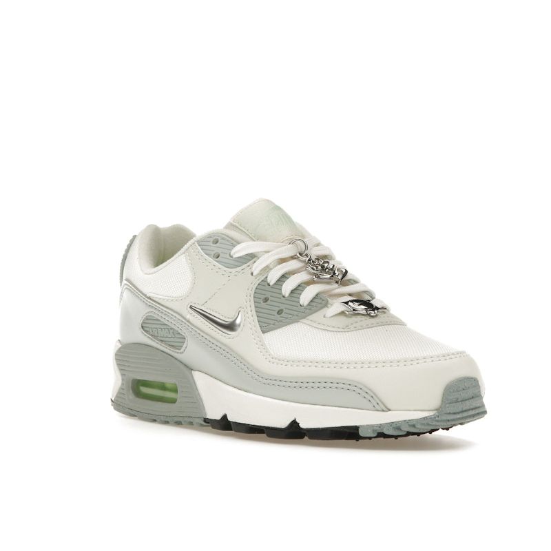 Nike Женские кроссовки Air Max 90 SE Molten Metal Cream Sail Metallic-Silver FN6948-100