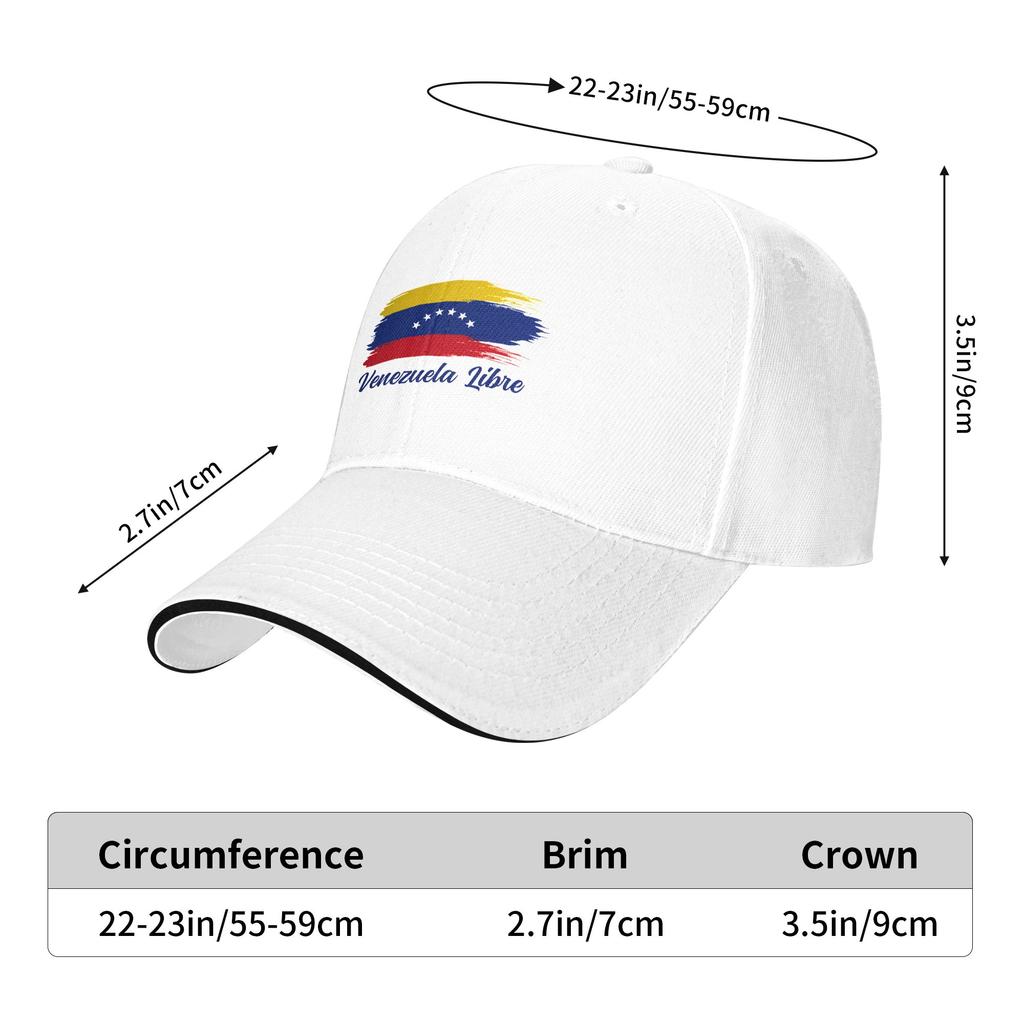Summer Venezuela Flag Baseball Cap Outdoor Sport Fashion Design Sun Hip Hop Hats Women Men Hot Sale Snapback Cap